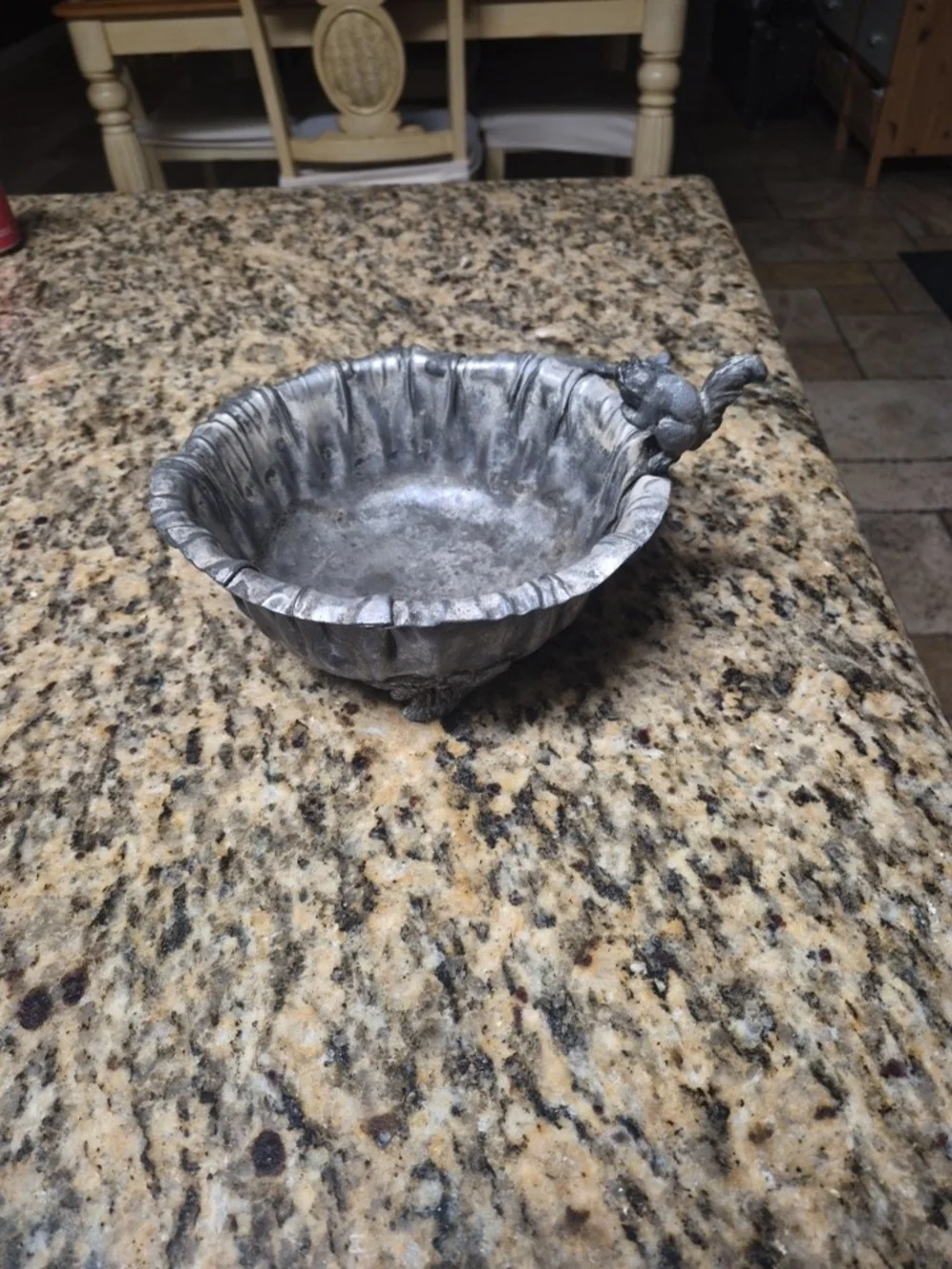 Antique Silver Plated Footed Bowl